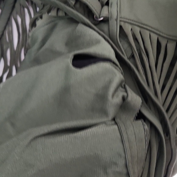 Time and Tru Swimsuit Womens Size 16/18 one piece Olive Green - Picture 5 of 9